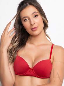 Traditional Basic Bubble Cup Bra Plain Microfiber Direct From Factory Comfortable - Màu nâu Sô-cô-la - Xem 8