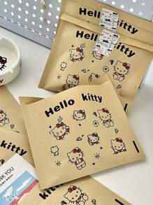 Sanrio 5/10 pezzi di borsette di stoccaggio in pelle di mucca a tema Hello Kitty, borsette per bracciali, borse carino da cartone animato, buste regalo, buste a bolle autoadesive, buste per imballaggio e stoccaggio