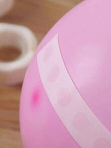 100个/卷气球胶，双面透明气球胶点。婚礼装饰用圆点贴纸布置。