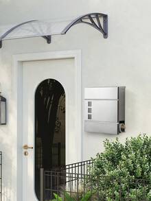 Stainless Steel Modern Letter Box With Newspaper Holder, Lid, Lockable, Easy To Install, Silver - Silver - View 8