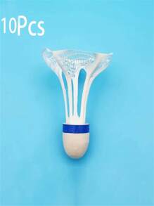 5pcs/10pcs Wind-Resistant Badminton Shuttlecocks, Made Of Nylon Material, Wind-Resistant , Suitable For Outdoor Badminton Practice And Sports