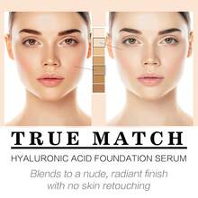 Nude Translucent Hyaluronic Acid Foundation, Lightweight, Delicate, Matte, Long-Lasting, Does Not Cake, Waterproof, And Translucent Coverage,Nude Hyaluronic Tinted Serum Foundation With Hyaluronic Acid - Multicolor - View 6