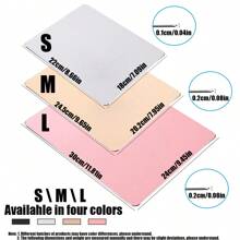 3-Size Aluminum Alloy Gaming Mouse Pad (S/M/L: 26x21-31x26cm) - Smooth Glide & Cooling, Ultra Thin To Large
