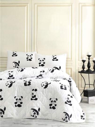 Double Size Bedspread Set – 1pc Bedspread (200x220 Cm) And 2pcs Pillowcases (50x70 Cm) | Ultra Soft, Highly Absorbent & Comfortable Luxury Bedding