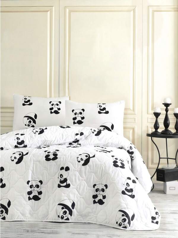 Double Size Bedspread Set – 1pc Bedspread (200x220 Cm) And 2pcs Pillowcases (50x70 Cm) | Ultra Soft, Highly Absorbent & Comfortable Luxury Bedding