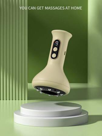 Masseur anti-humidité Soins de santé Instrument de grattage intelligent Stimuler la circulation sanguine Appareil de massage Forte succion électrique Chauffage Relaxation des muscles corporels Masseur