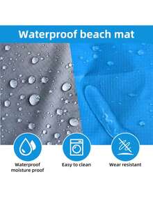 1pc Mini Pocket Picnic Blanket, Pocket Blanket 200 X 210 Cm/140x 200 Cm, Lightweight Waterproof Beach Mat, Sand-Free Foldable Floor Mat, For Outdoor Camping, Hiking, Parks, Gardens, Beaches