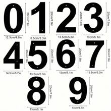 1pc Vintage Style Large Metal House Number - Durable Cast Iron Mailbox Number With Rust-Resistant Finish, Easy-To-Install Wall Mounted Design, Customizable Street Address Sign For Outdoor Decoration, Available In 0-9 Numbers