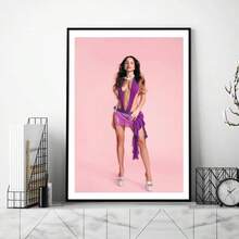 1 件可选画框斯堪的纳维亚时尚墙面艺术 Emilia Mernes Mp3 歌手高清帆布海报和印刷品家居卧室客厅装饰 - 彩色 - 查看 87