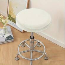 1 pieza Funda elástica para taburete redondo tipo ola de agua, Funda para taburete redondo, Tapa, Silla decorativa y protectora, Adecuada para taburetes redondos de bar, cafetería y cocina