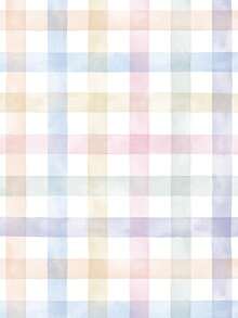 Watercolor Plaid Adhesive Wallpaper - Nhiều màu - Xem 2