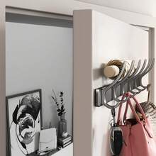 Wall-Mounted Clothes Hanger, Door And Back Clothes Hook, No Need To Drill Holes, Entrance And Foyer Clothes Hook, Strong Load-Bearing Clothes And Hat Hook 1 Piece