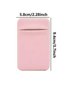 1 pieza Soporte universal de tarjetas para teléfono con pegatina, aplicable a varios modelos de teléfonos para almacenar tarjetas como tarjetas de autobús, tarjetas bancarias, tarjetas de identificación o monedas para evitar la pérdida de tarjetas