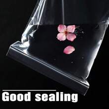 100 piezas de bolsas de plástico reutilizables con cierre hermético de 1-12 pulgadas, combo de 200 piezas, grosor de 0.062mm/2.44Mil, bolsas de plástico transparente para congelar, joyería, ropa, campamento al aire libre, regalos, almacenamiento de muebles, flores, aniversarios
