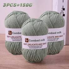 Boules de fil de 150g pour le DIY, le tricot, le crochet, la fabrication d'accessoires d'automne/hiver comme les écharpes, les chapeaux, les pulls, les chaussures, les vêtements et les artisanats faits main. 1 à 3 boules par 150g