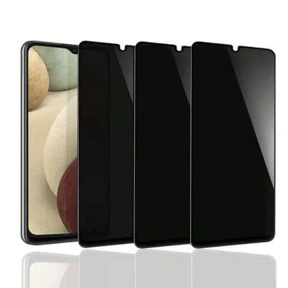 3 件防窥钢化玻璃屏幕保护膜，适用于三星 A16 5G/A25/A15/A14/A04/A03/A05/A05S/A35/A55/A54/S23 FE/S24 FE，屏幕保护膜防窥、灵敏触摸、防刮、防震，全覆盖生日、家人、朋友的礼物手机屏幕保护膜、手机配件