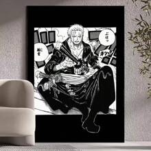 1 Pc Roronoa Zoro One Piece Poster Print Wall Painting Living Room Home Decor, Unframed