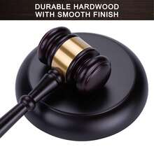 1pc Gavel And Block Set,Wooden Judge Hammer Gavel Sound Block For Lawyer Judge Auction ,Gavel For Meetings Gavel Prop