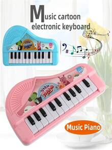 1pc Mini 13-Key Electronic Keyboard Toy, Portable Piano Toy Gift, Parent-Child Interactive Entertainment Musical Instrument Toy, Suitable For Boys And Girls, Children's Toy, Educational Toy, Suitable For Children's Birthday Gift