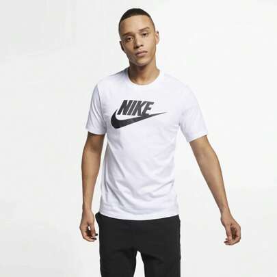 Nike Air Mens T Shirt Sportswear Casual Futura Graphic Print Logo Crew Neck Tee Top