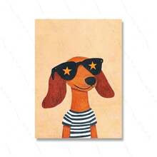 Plakat do pokoju dziecięcego Dżungla Boho Cartoon Cute Wall Art Prints Baby Kids Animal Prints Pokój dziecięcy Sypialnia Dekoracja Opcjonalna Rama