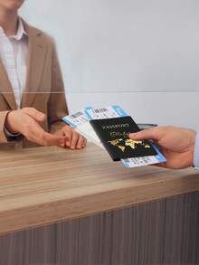 Ayotu 定制姓名及文字Logo真皮世界地图护照夹，光滑PU材质，护照夹/票夹，旅行收纳包，可折叠便携多功能收纳包，假日旅行、通勤必备礼品，适用于度假/休闲、户外/野餐/旅行/徒步/运动/登山、商务/通勤/工作/办公等各种场合。 - 彩色 - 查看 9