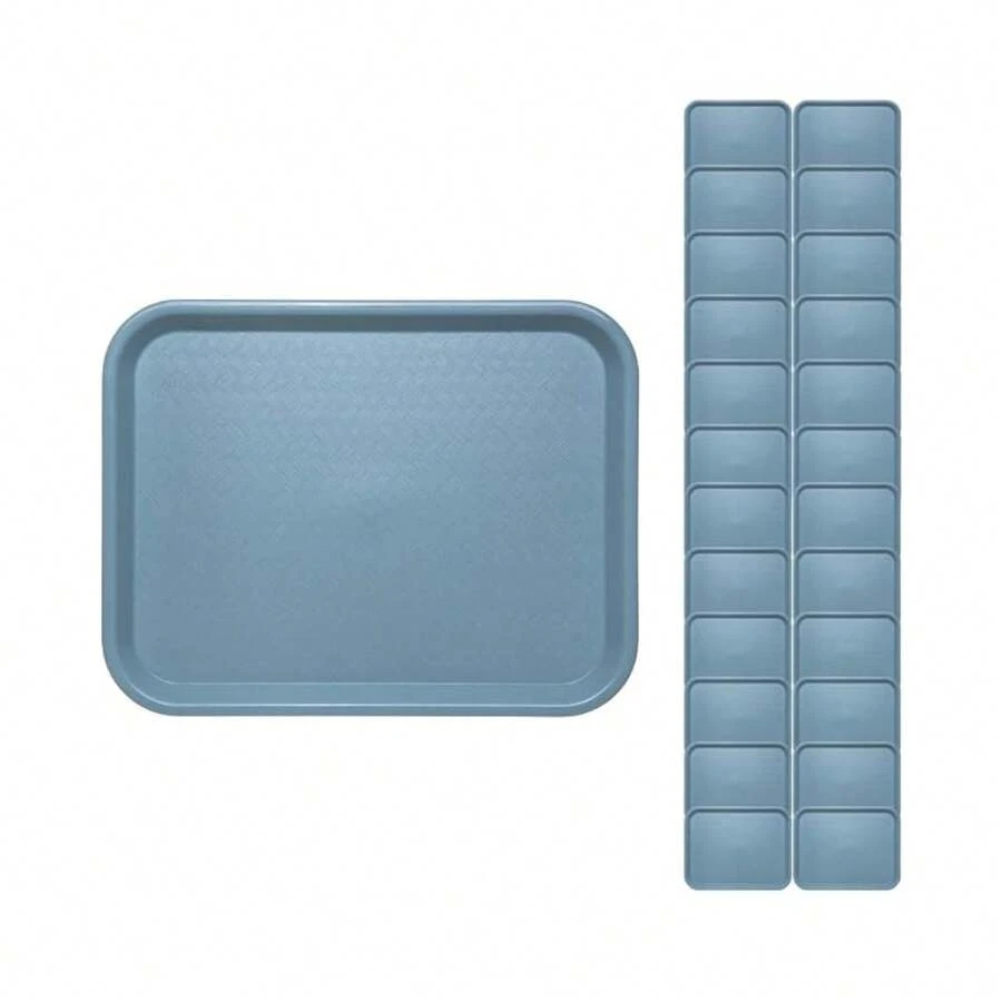 FoodService Products Cafetería estándar/Bandeja de Comida rápida, 12 x 16 Pulgadas, Gris - Azul Pizarra - Ver 1