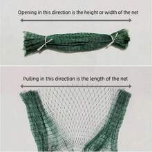 3m * 5m Thick Net Cable Balcony Green Mesh Cat Fence Balcony Cat Protection Net Barrier Net Belt Fixed Plastic Buckle, Window, Terrace, Indoor And Outdoor Cat Net. - Green - View 4