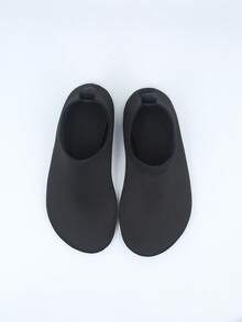 1 Pair Kids Summer Water Shoes, Outdoor Water Shoes, Yoga Shoes, Cartoon Anti-Slip Breathable Beach Shoes, Training Shoes, Girls Cartoon Pattern Round Toe Fabric Sports Water Socks, 1 Pair Lightweight Lace-Up Sports Water Shoes, 1 Pair Kids Soft Breathable Quick-Dry Water Shoes For Swimming, Beach, Indoor, Hotel, Cartoon Print Fashion - Black - View 4