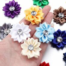 20pcs Chiffon Hair Bow Clip Flower Mini Hairpin Fine Hair Everyday Hair Accessories For Girls (Ten Colors) Claw Clips Hair Claws Hair Barrettes
