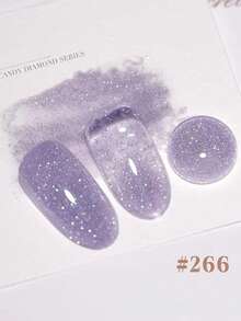 12 件 2025 新款情人节礼物春夏冰糖碎钻细闪星光闪耀炫彩梦幻精致透明凝胶指甲油，夏季色彩搭配细磁粉用于美甲，搭配底漆和面漆，需要紫外线，植物基凝胶 12 色套装适合初学者、家庭、办公室、通勤、约会、无病毒，沙龙级风格，可保持 28 天。