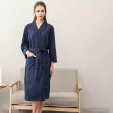 1 قطعة رداء منزلي و حمام خفيف الوزن، لبس منزلي للزوجين، بشكل قماش مربع بسيط، سريع التجفيف وصديق للبشرة، عودة إلى المدرسة