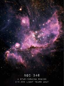 1 Pc Universe Space Poster Prints Veil Rosette Nebula Black Hole Galaxy Canvas Painting Modern Wall Art Pictures Bedroom Home Decor ,Wall Art With Frame