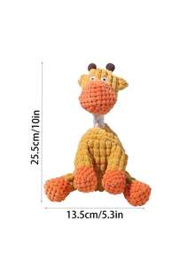 1 款吱吱作响的狗狗玩具，适合喜欢咀嚼的狗狗。这些熊形玩具高 10 英寸，不易损坏。它们能让狗狗保持忙碌。这些熊形玩具坚不可摧，毛绒玩具内填充柔软面料，适合作为宠物训练奖励的礼物。 - 彩色 - 查看 3