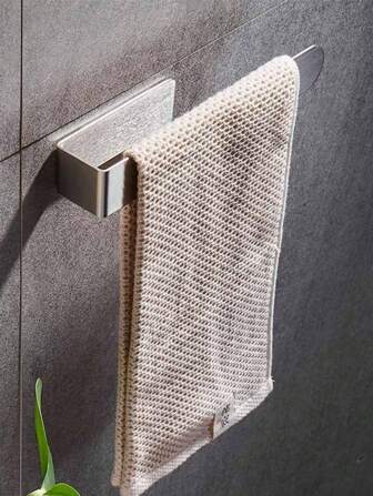 Non-Drill Towel Rack, Adhesive Bathroom Kitchen Towel Holder, Home Essentials