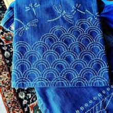 9-Piece Sashiko Embroidery & Quilting Stencil Set, Reusable 7.9" Patterns For Wall Decor, Fabric Crafting & Diy Painting - Ivory Pet Material,Back To School,School Supplies - Milky - View 8