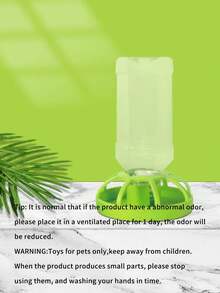 1pc Automatic Small Pet Water Feeder, Turtle Water Bowl - Green - View 3