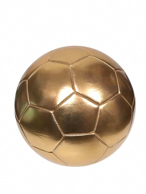 Balón de fútbol para entrenamiento, partido y uso recreativo en interiores/exteriores, de color dorado, en tallas 2, 3, 4, 5