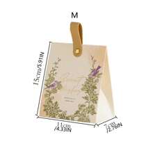 5 Stücke kreative chinesische Vogeldesign Hochzeitsbevorzugungsbox, Geschenkbox für Süßigkeiten, Schokolade, Präsente Verpackung