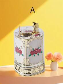 1pc网红高端按压式牙签盒家用客厅餐厅自动弹出牙签筒欧式时尚创意牙签筒收纳盒