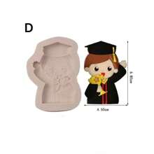 1 Graduation Season, Bachelor's, Doctoral, Boy, Girl, Silicone Baking Mold, Flip Sugar, Cake Mold, Chocolate Decoration Mold
