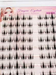 100 Clusters Glue-Free Bunny Eyelashes Set | C-Curl 3D Glam Wispy Lashes, Ultra Soft & Comfortable | Korean Japanese Style Easy Wear For Daily & Parties | Cruelty-Free, Reusable, Lightweight & Beginner-Friendly | All-Day Wear, Waterproof & Sweatproof For Special Occasions