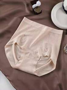 3pcs Women Seamless High Waist Panties, 3D Lifting Postpartum Belly Control Briefs - Multicolor - View 2