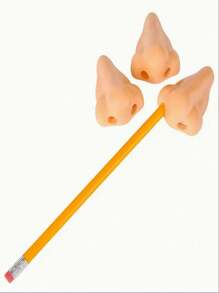 3pcs Unique Nose Shaped Pencil Sharpeners, Cute And Attention-Grabbing, Quirky Yet Fun Solution For Sharpening Pencils, Add A Touch Of Lightness And Humor To Tense Study Or Work Environment, Suitable For Students, Artists, Writers, Architects, Random Color & Style Back To School