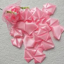 100 片丝带玫瑰花瓣永久花丝绸适用于 DIY 花束手工礼品材料 - 彩色 - 查看 12