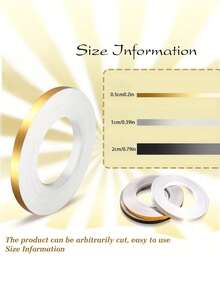 1pc Self-Adhesive Tile Stickers Tape Floor Waterproof Wall Gap Sealing Strip Tile Beauty Seam Sticker Home Decoration, Self Adhesive Tile Sticker Waterproof Gap Sealing Tape Strip For Wall Floor Ceiling Furniture Edge DIY Home Decor Decal - Multicolor - View 7