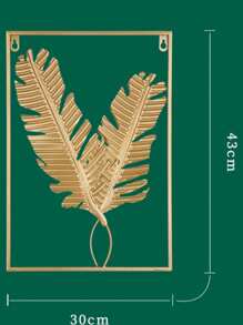 1pc Nordic Metal Leaf Iron Wall Hanging Decor, Plant Ginkgo Palm Maple Leaves Wall Pendant Mural Living Room Bedroom Home Decoration Room Decor Bedroom Decor Wall Decor