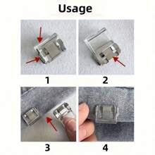 Pants Leg Shortening Invisible Fixed Clip, Anti-Slip Pants Leg Holder, No-Sew Concealed Buckle For Leg Closure, Anti-Slip Pants Leg Hanging Edge Buckle.