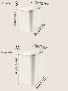 1 PIEZA Papelera colgante blanca para la cocina, papelera de basura montada en la puerta del gabinete, papelera de pared ahorradora de espacio, adecuada para cocina y baño, papelera de cocina, accesorios de cocina, papelera de dormitorio, papeleras de baño, organizador.