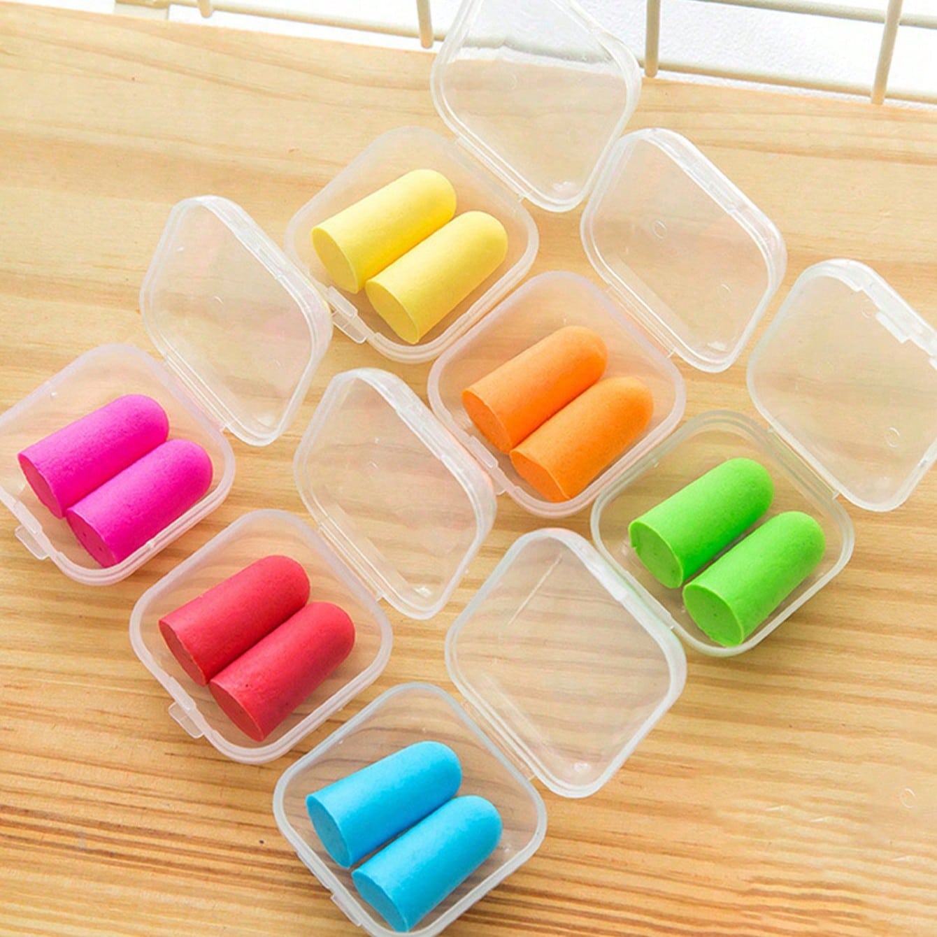(Random Color) Soft Noise-Proof Earplugs, Used For Sleeping, Snoring, Swimming, Learning, And Working, Bullet-Shaped Polyurethane Foam Earplugs, Suitable For Dormitory, Bedroom, Resting Room, Office, Airplane Travel And Other Resting Places Bag For School School Accessories School Stuff
